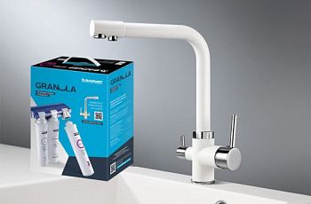 Комплект кухонный смеситель Granula 2015 Арктик + Фильтр Granula (2015 Арктик+АКС-002)