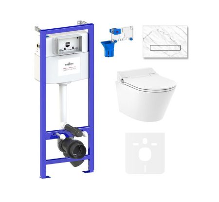 Комплект для подвесного унитаза 7 в 1 Lavinia Boho Relfix Smart V-Clean 87561202, артикул 87561202