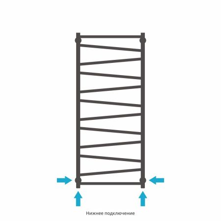 Полотенцесушитель водяной Сирокко 1200х500 (САТИН), артикул 071-0253-1250