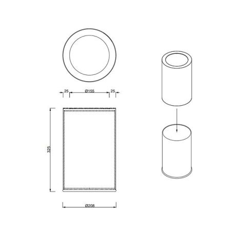 Decor Walther Rooms Ведро для мусора, напольное, цвет: сталь матовая, артикул 0615076