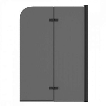 Шторка на ванну 100х140 см Maretti Valentina VA41R100140098-560, профиль черный