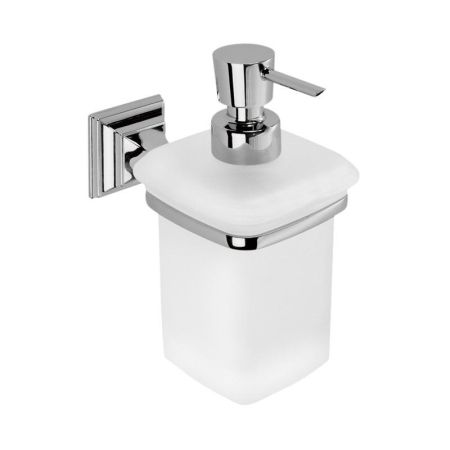 Colombo Portofino Дозатор для жидкого мыла, подвесной, цвет: хром/матовое стекло, артикул B9325.CR-VAN