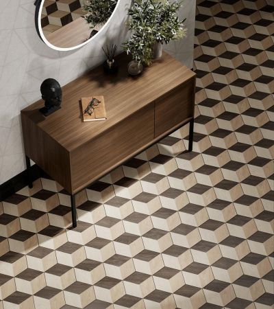 Тумба ATOLLO напольная/подвесная с ящиками 110, деревянная