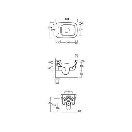 SIMAS Комплект крепежей для подвесного унитаза/биде, артикул F85