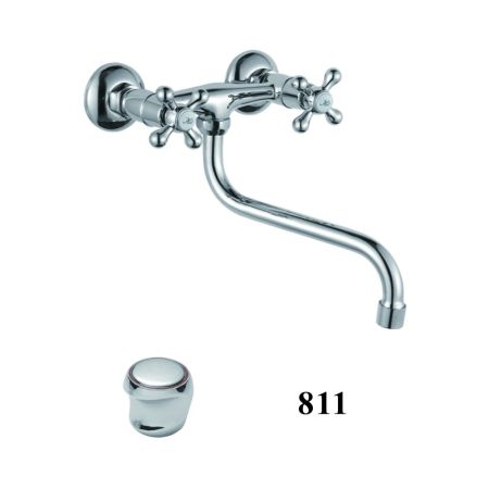 Смеситель для кухни настенный D-Lin D141811, хром