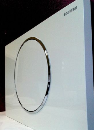 Смывная клавиша GEBERIT SIGMA 115.758.KJ.5 (одна кнопка, механическое, белый/хром) , шт, артикул 115.758.KJ.5