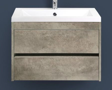 FAMILY База под раковину подвесная с двумя выкатными ящиками, Cemento Veneto, 900x480x550, Family-900-2C-SO-CV, артикул Family-900-2C-SO-CV