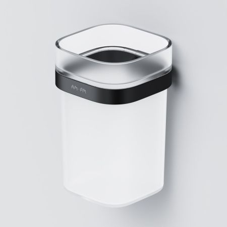 A8F34322 Func Стеклянный стакан с настенным держателем, черный, артикул A8F34322