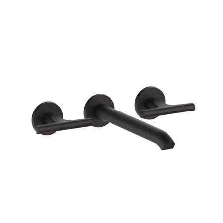 FANTINI SAILING Смеситель для раковины настенный встраиваемый, двухвентильный, внешняя часть, цвет Deep Black PVD, артикул 67 S1 J013B