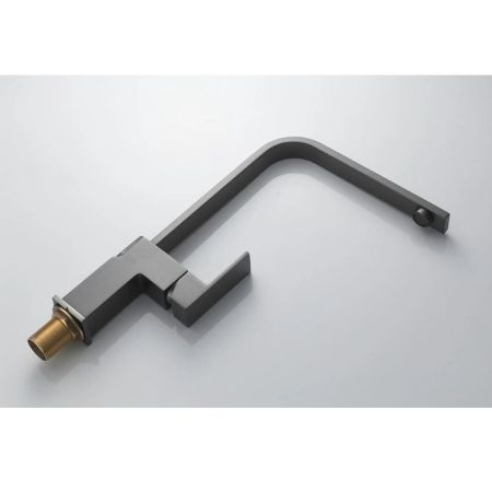 Смеситель для кухни Knotlor KN-21/GM, вороненая сталь, артикул KN-21/GM