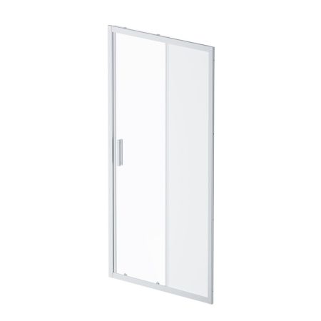 W90G-100-1-195MM Gem Solo Дверь душевая 100х195, стекло матовое, профиль матовый хром, артикул W90G-100-1-195MM