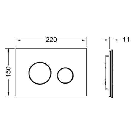 TECEloop стекло черное, клав. золотые., артикул 9240658