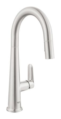 Смеситель для кухни GROHE Veletto с высоким выдвижным изливом, суперсталь (30419DC0) Смеситель для кухни GROHE Veletto с высоким выдвижным изливом, суперсталь (30419DC0)
