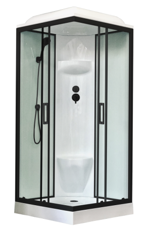 Душевая кабина Royal Bath  RB 80HP6-WT-BL (белое/прозрачное), артикул RB80HP6-WT-BL