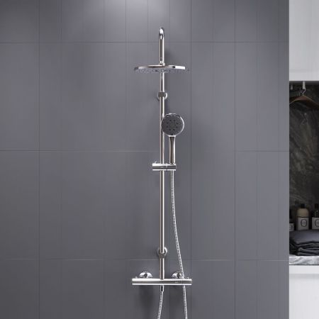 D0710400 Futura душевая система с душевым ТМС смесителем, хром, артикул D0710400