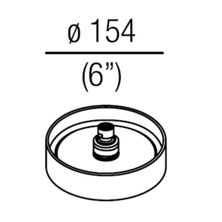 Agape Al dente Душевая головка из нержавеющей стали, ø 154мм, цвет: глянец, артикул CRUB1165A