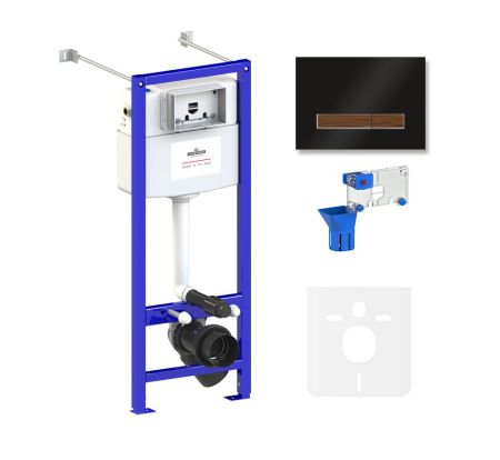 Комплект 5 в 1 инсталляции для подвесного унитаза Lavinia Boho Relfix 77020061, артикул 77020061