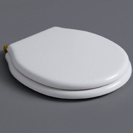SIMAS Londra Сиденье для подвесного унитаза, цвет белый, петли золото (микролифт), артикул LO007S bi/oro