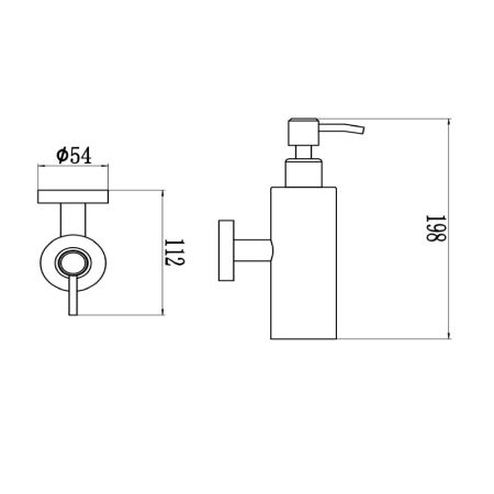 Дозатор жидкого мыла Savol S-005631-1, сатин, артикул S-005631-1