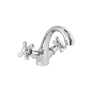 Смеситель для раковины Славен СЛ-ДВ-О10, хром