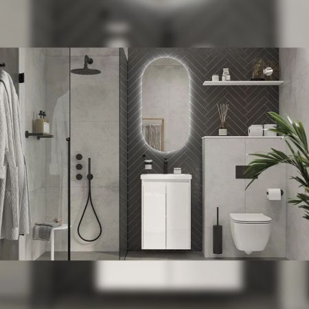 Тумба под раковину подвесная Velvex Klaufs tp.KLA.COM.50.2D, 50 см, артикул tp.KLA.COM.50.2D