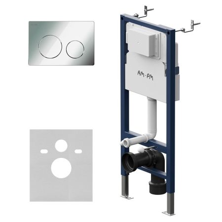 I012709.0151 PrimeFit инсталляция для подвесного унитаза с клавишей PrimeFit L, хром глянц, артикул I012709.0151