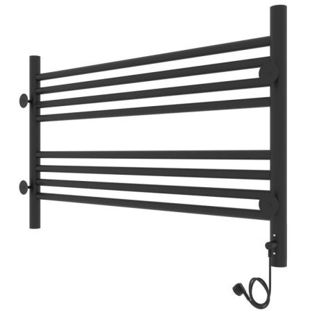 Полотенцесушитель электро "Оливия ЧКЧ8 800*500", черный муар, левый