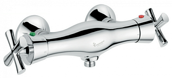 Emmevi Spirit New, двухвентильный термостат для душа без набора для душа, цвет хром