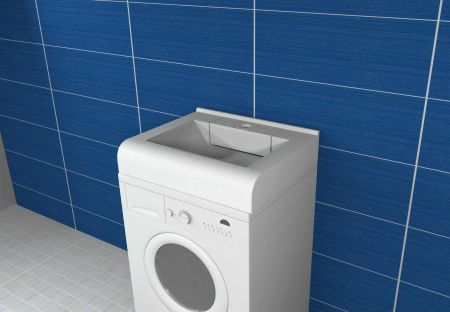 Раковина над стиральной машиной Корини 60х51 с кронштейнами