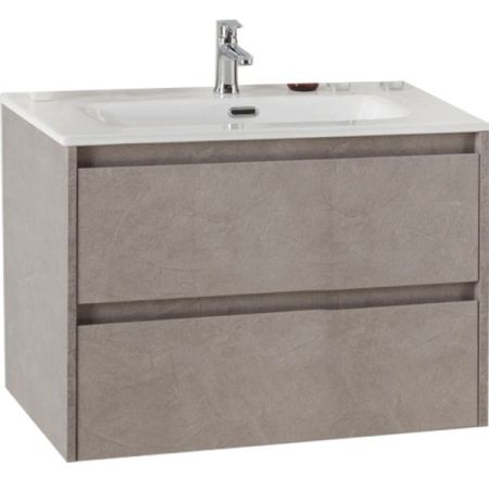 Тумба под раковину BelBagno KRAFT 39-600/390-2C-SO-PG подвесная Pietra Grigio, артикул KRAFT 39-600/390-2C-SO-PG