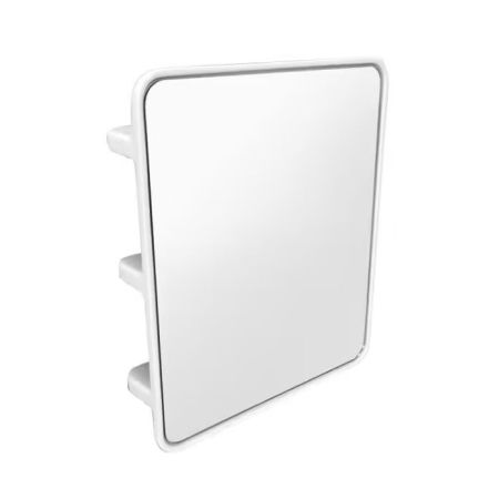Azzurra ANFIBIO Зеркало в керамической основе с полками, цвет белый
