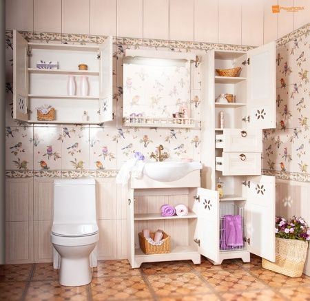 Тумба под раковину Бриклаер Кантри 65 Бежевый дуб прованс