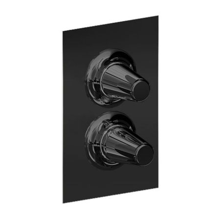 Смеситель для душа, Cisal, Vita, монтаж-встраиваемый, внутренняя часть-необходимо заказать, цвет-Matt Black, артикул VI0BM03040