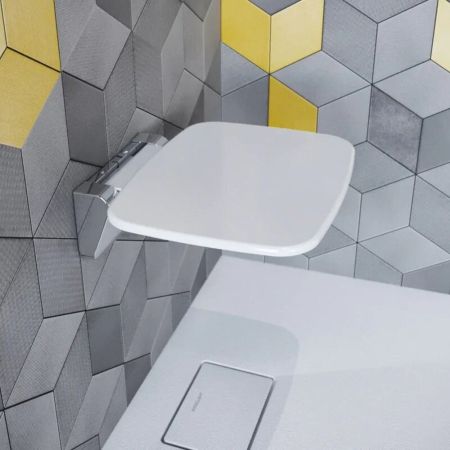 Душевое сиденье EXCELLENT (белое), артикул DOAC.1501WH