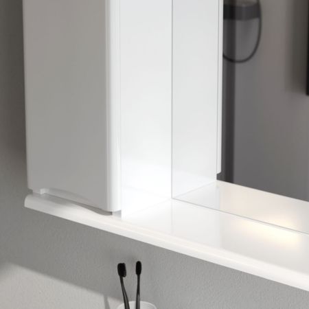 M80MPL0651WG Like зеркало, частично зеркальный шкаф, левый, 65см, с подсветкой, белый, глянец, шт, артикул M80MPL0651WG