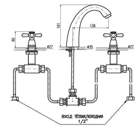 Смеситель для раковины Rav Slezak Morava MK133.5Z
