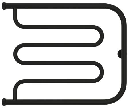 Полотенцесушитель водяной Лира 500х650 Н. Г. 1" (Матовый Чёрный), артикул 31-0011-5065