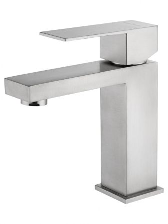 Смеситель для раковины WONZON & WOGHAND, Брашированный никель (WW-A40982-BS), артикул WW-A40982-BS