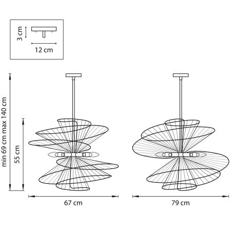 Люстра потолочная Zeta Lightstar 728183, артикул 728183