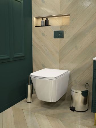 Унитаз подвесной Maretti Umbria (торнадо) безободковый с микролифтом, UM10PBM76-844, белый, артикул UM10PBM76-844