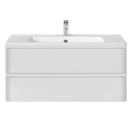 База под раковину Vico 1000 подвесная, 2 выкатных ящика soft close, G.White, артикул VMC-2V100GW