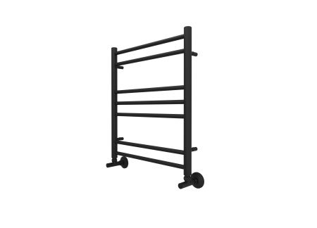 Полотенцесушитель водяной Aquatek (Акватек) Либерти П7 500х600 мм, черный муар, подключение нижнее/диагональное, сверхпрочная пищевая нержавеющая сталь AISI 304L, гарантия 10 лет