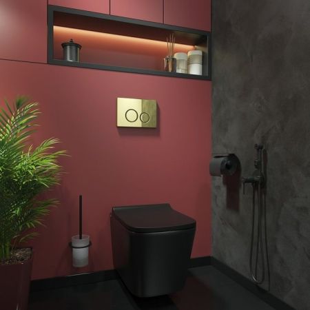 Клавиша смыва IDDIS золото Unisteel 001 (UNS01GGi77), артикул UNS01GGi77