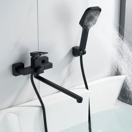 Смеситель для ванны Raffine F2296H, черный, артикул F2296H