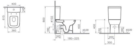 *S20 Компл.унитаз+армат.+дюр.сид/м.лифт, артикул 9800B003-7204