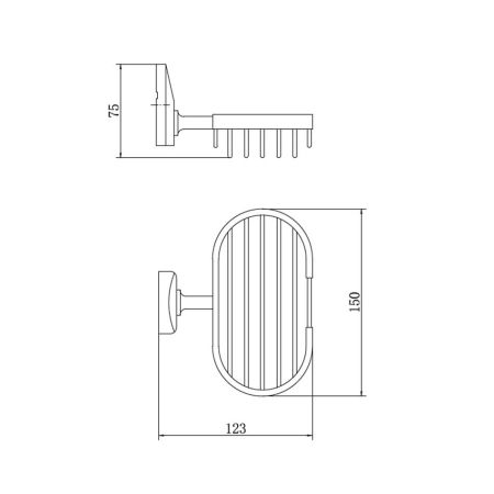 Мыльница FASHUN A1602-2, хром