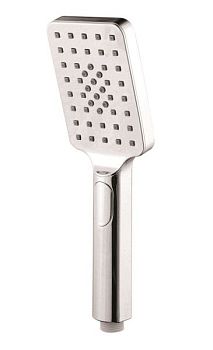 AQG, ручной душ антикальцевый NITE SQ 110х80мм, 2х режимный, цвет хром