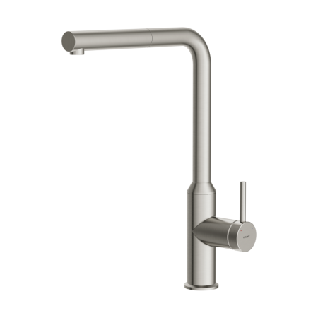 Смеситель для кухни Cersanit FLAVIS однорычажный с выдвижным изливом сатин (68248), артикул 68248