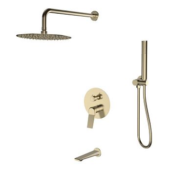 Душевая система встраиваемая Esko Shanghai Gold 7in1SHAGold, золотой сатин