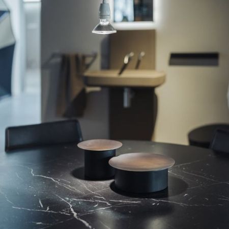 Agape Gemma Контейнер ø9x13 см, цвет: темный дуб, артикул ACOM254RW